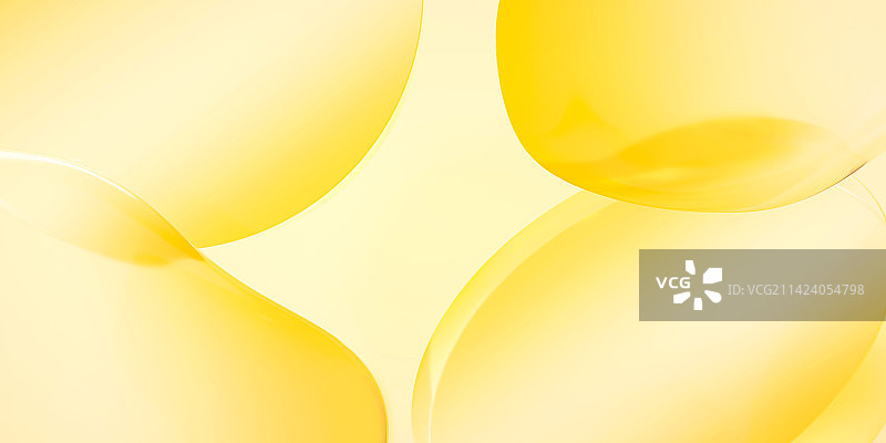 3D渲染黄色流体结构背景图片素材