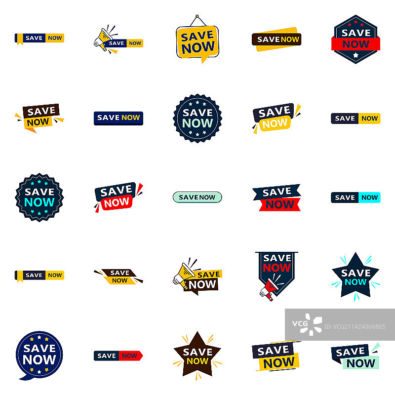 立即保存：25个现代排版元素图片素材