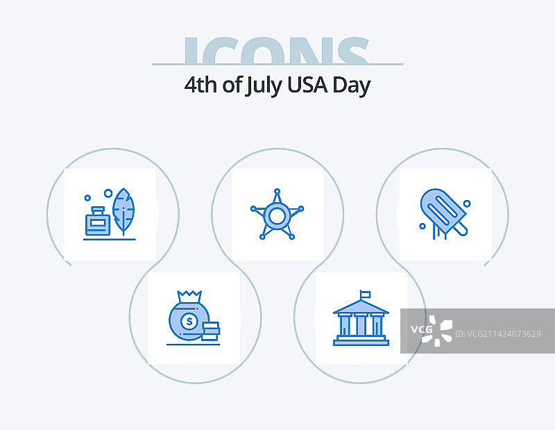 美国蓝色图标包5图标设计奶油美国Adobe图片素材