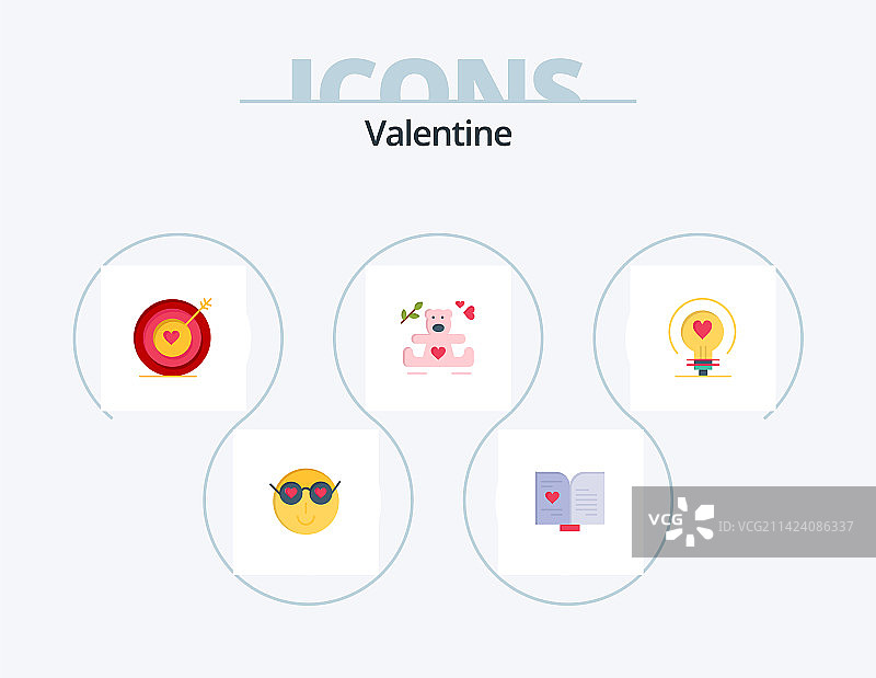 情人节扁平图标包5图标设计图片素材