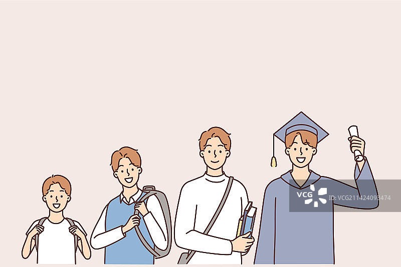 不同年龄段的人物形象图片素材