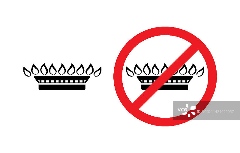 燃气灶具图标图片素材