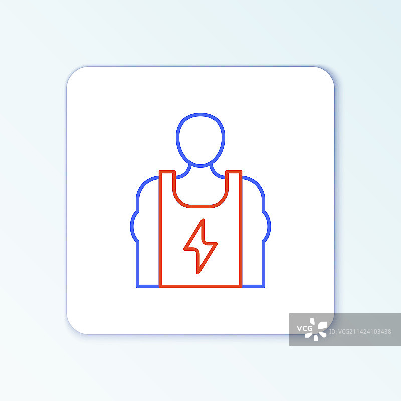 展示肌肉的健壮男人图标图片素材