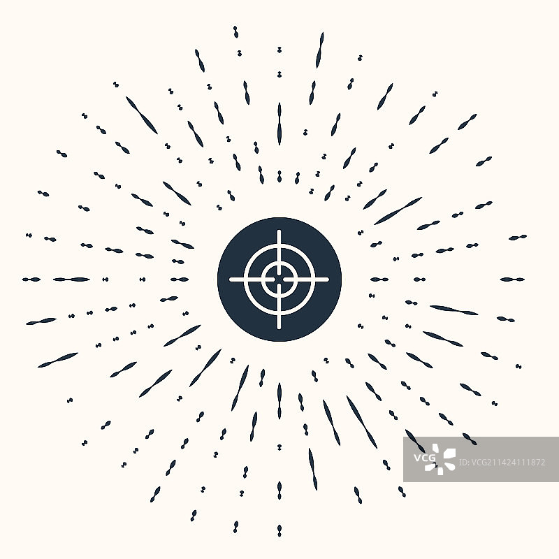 灰色目标运动图标（米色背景）图片素材