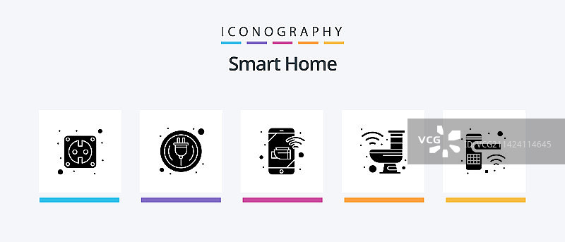 智能家居图标集图片素材