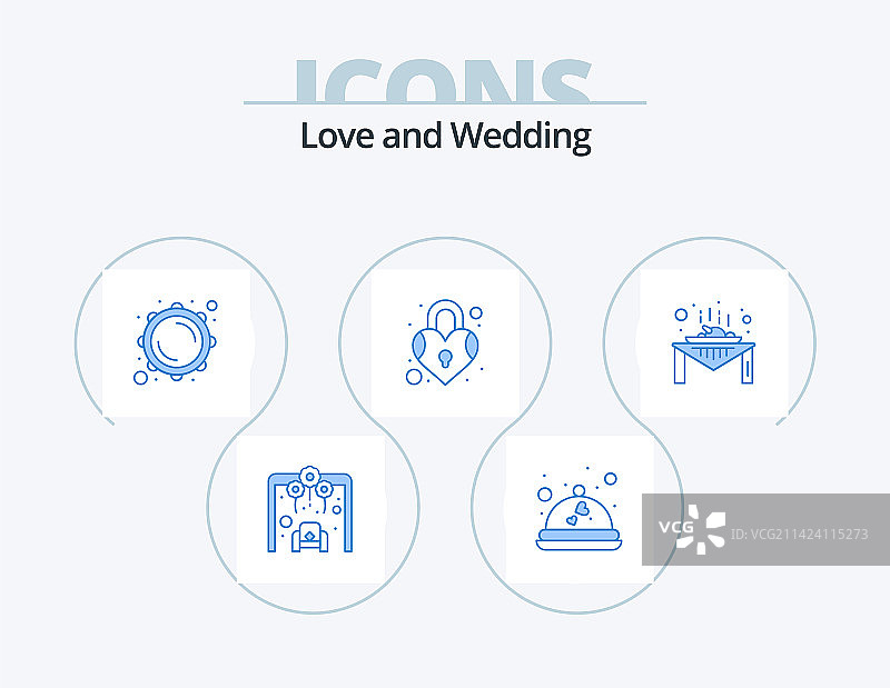 婚礼蓝色图标包，家具设计图片素材
