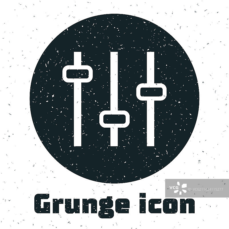 白色背景上的复古音乐均衡器图标图片素材