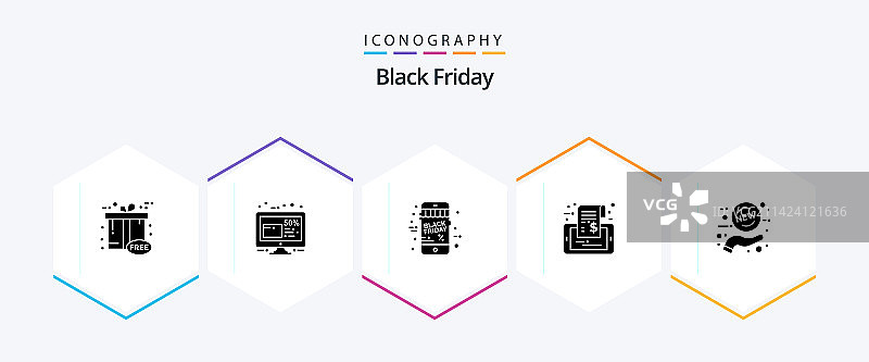 黑色星期五促销标签图标包图片素材