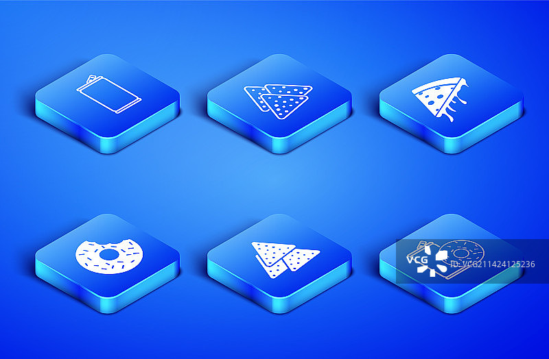 铝罐苏打水、甜甜圈和玉米片图片素材