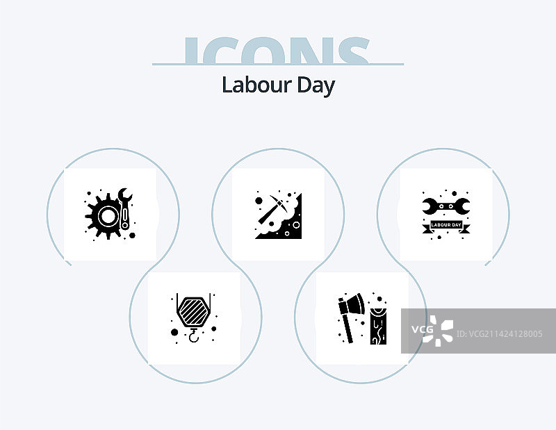 劳动节标志字形图标包5图标设计维修图片素材