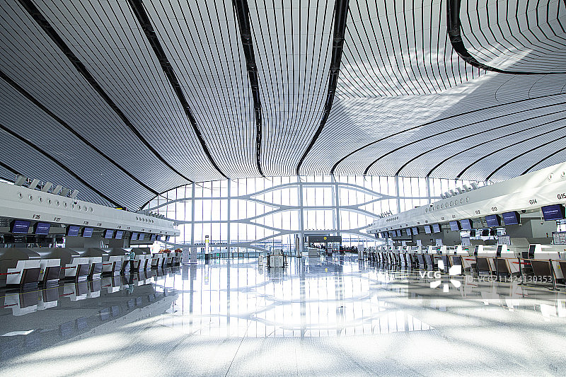 北京大兴国际机场屋顶图片素材