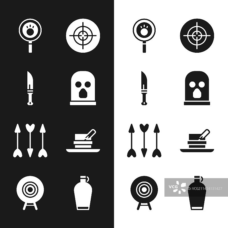 巴拉克拉瓦帽猎刀爪子组合图片素材