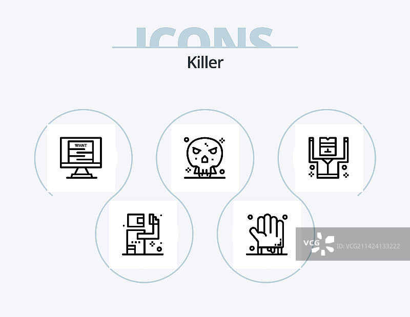 杀手系列图标包5：枪械信号设计图片素材