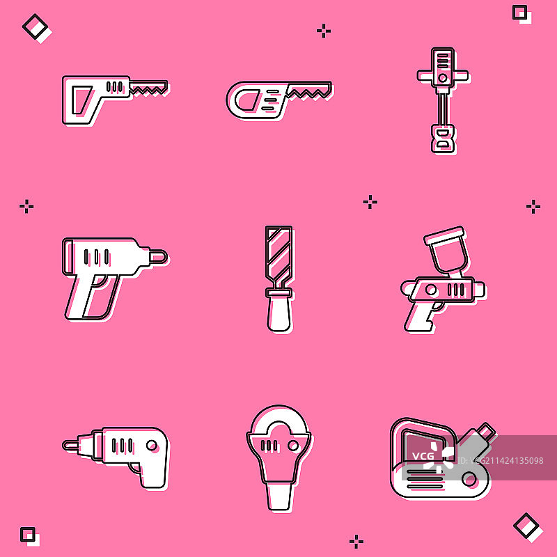 往复锯电动手持混凝土套装图片素材