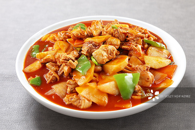 美味大盘鸡图片素材