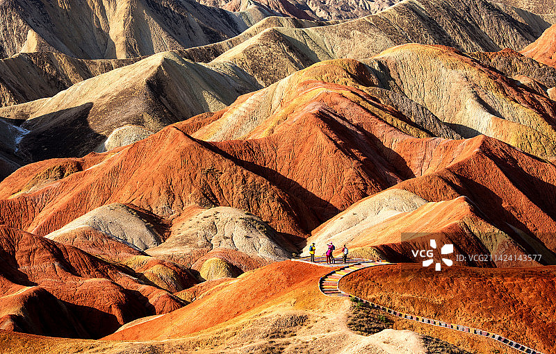 甘肃 张掖 丹霞地貎图片素材