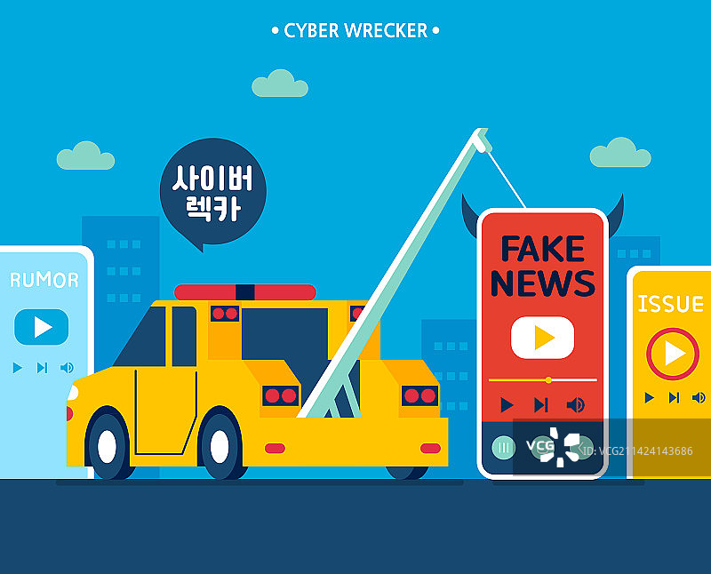 虚拟现实、拖车、智能手机、单人媒体、虚假新闻、社会问题、八卦图片素材