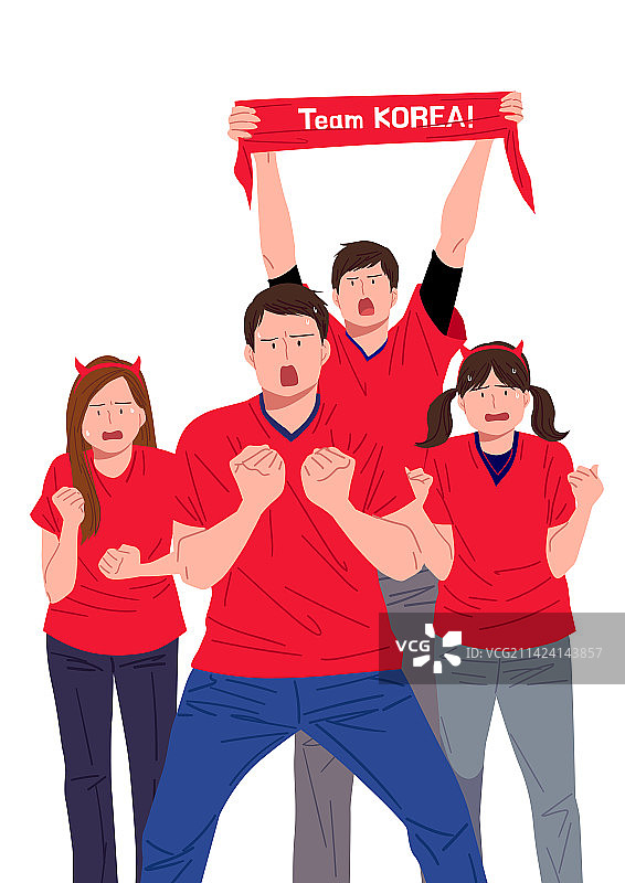 世界杯足球：欢呼，足球，体育赛事，太极旗，呐喊图片素材