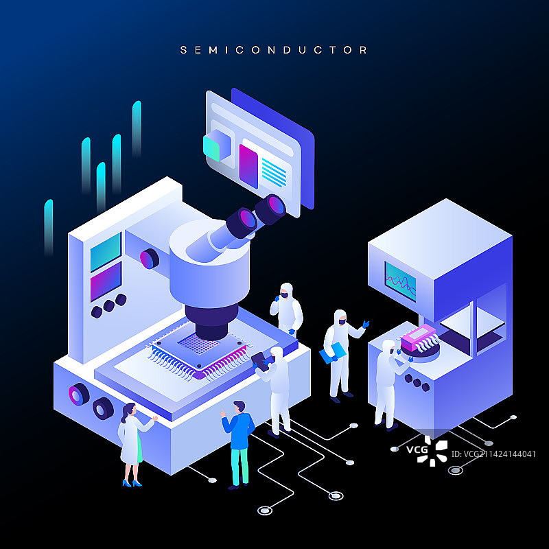 2.5D半导体技术实验室图片素材