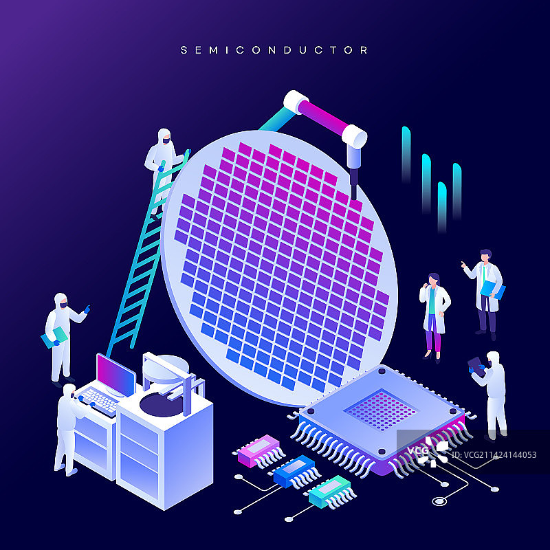2.5D半导体技术实验室图片素材