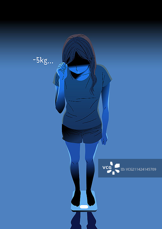 上瘾、沉迷、节食、厌食症图片素材