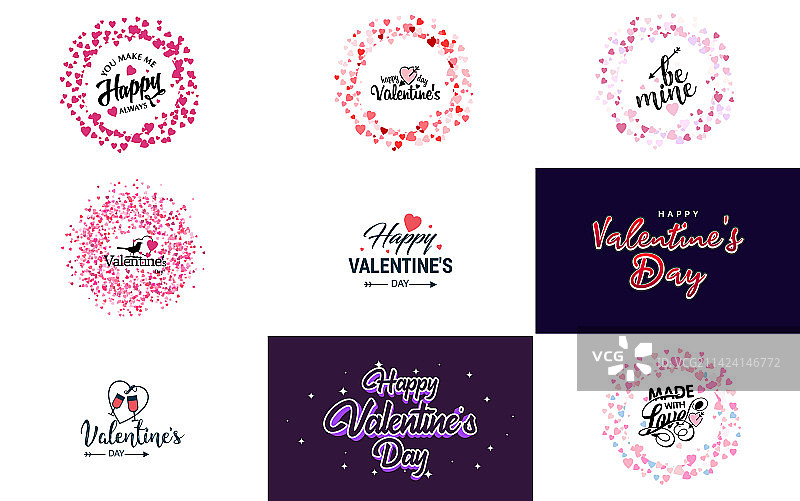 我爱你手绘的爱心字图片素材