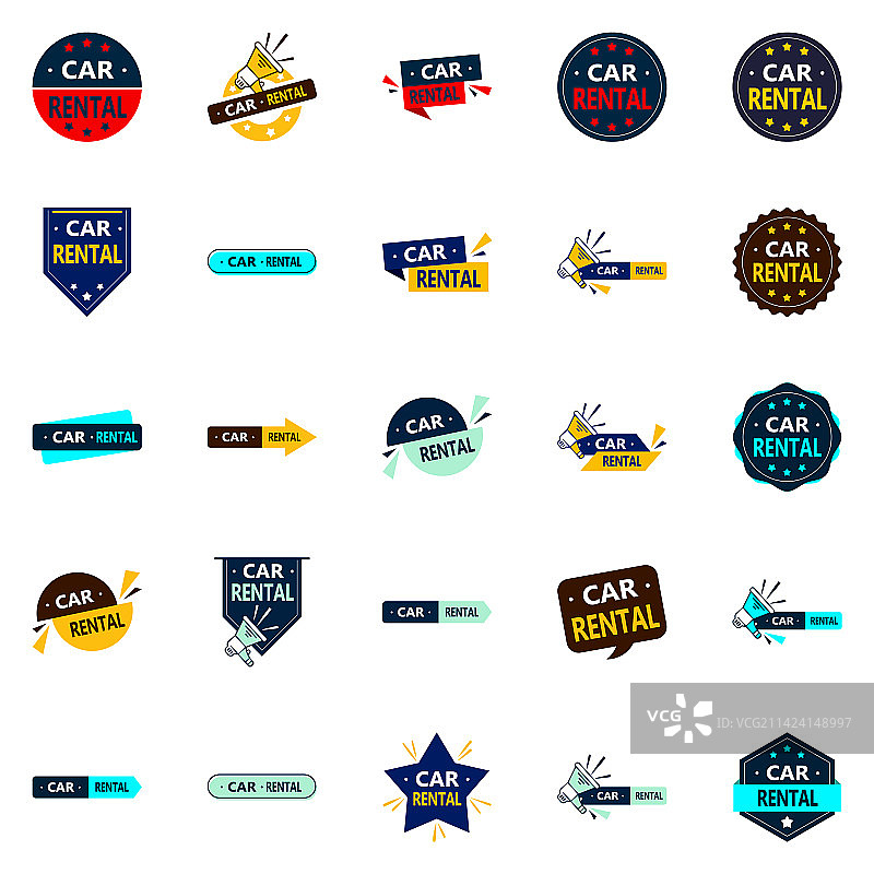 汽车租赁的25个创新元素图片素材
