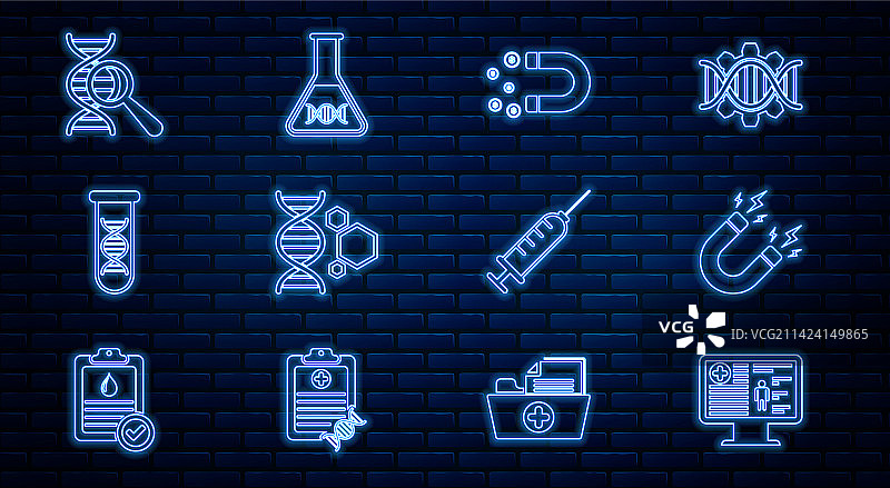 显示器上的磁吸临床记录图片素材