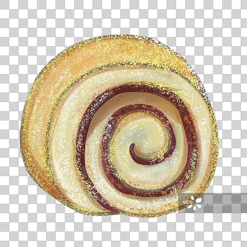 一颗驴打滚特写 美食素材图片素材