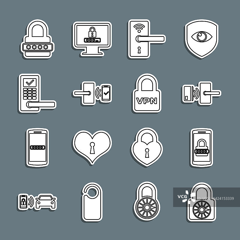 保险箱密码锁轮子手机合集图片素材