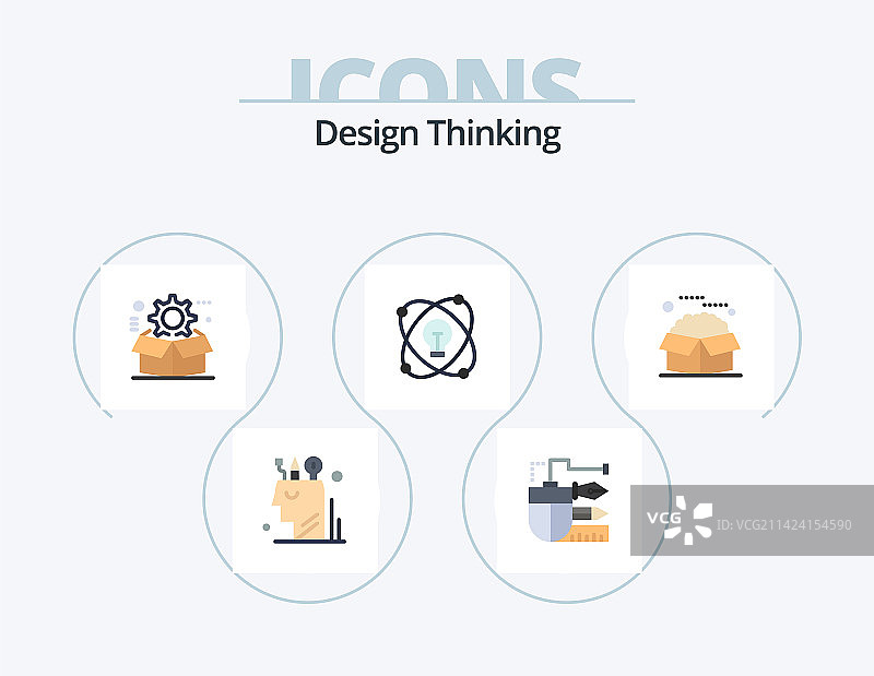 设计思维扁平风格图标包5图标设计图片素材