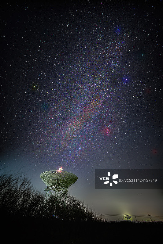 北京不老屯天文台银河星空图片素材