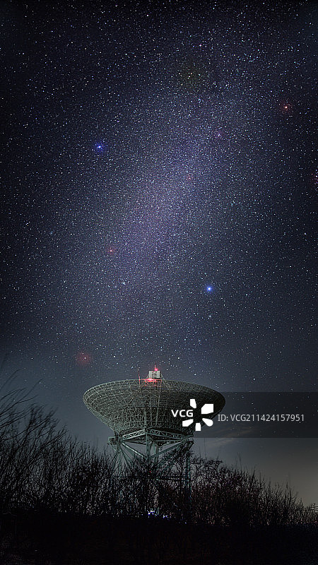 北京不老屯天文台银河星空图片素材