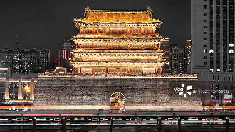 太原首义门图片素材