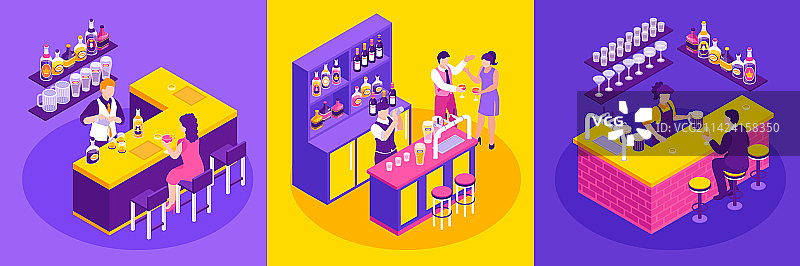 调酒师设计概念图片素材