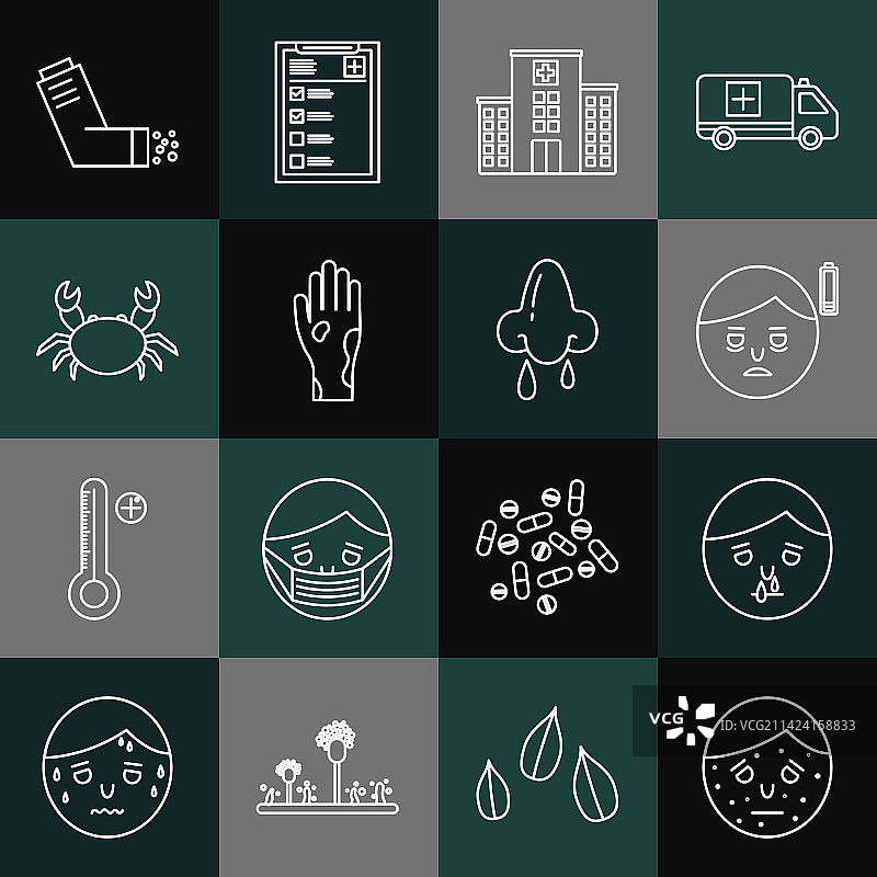 面部牛皮癣或湿疹流鼻涕图片素材