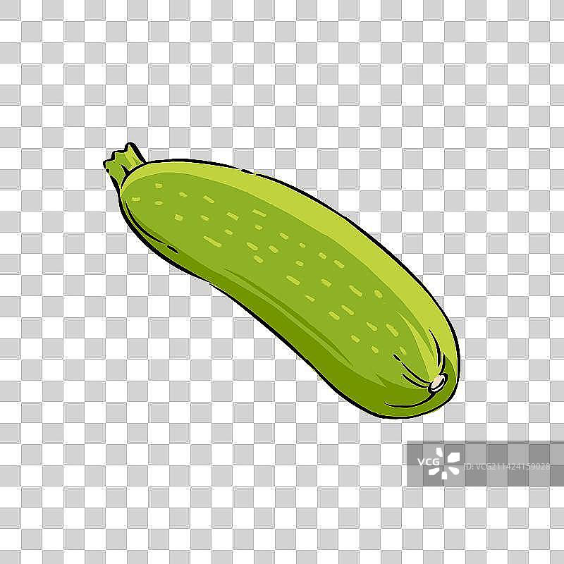 漫画风西葫芦图片素材