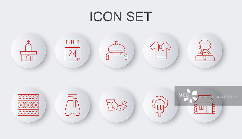 乌克兰房屋民族图案面包图片素材