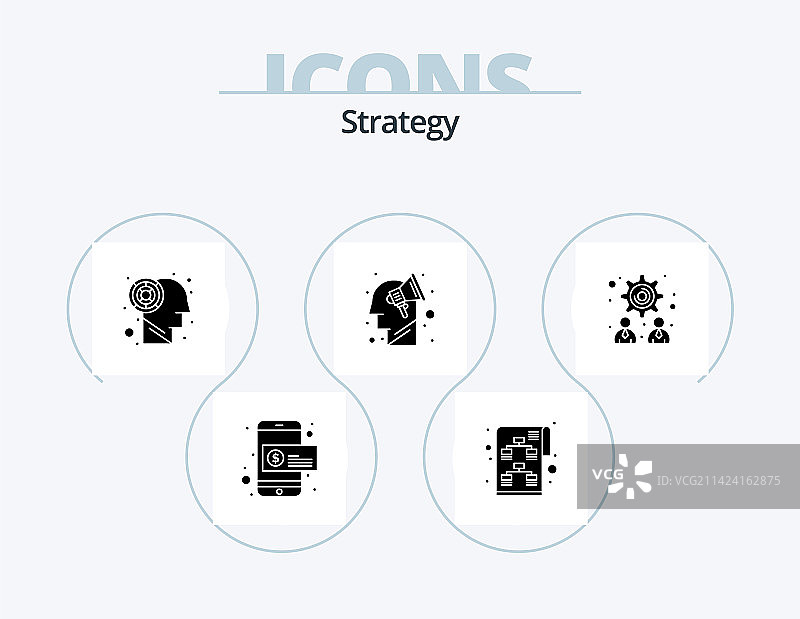 策略字形图标包5图标设计策略图片素材