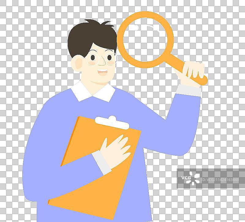 卡通节日职业上班办公室上班族扁平矢量插画免抠元素图片素材