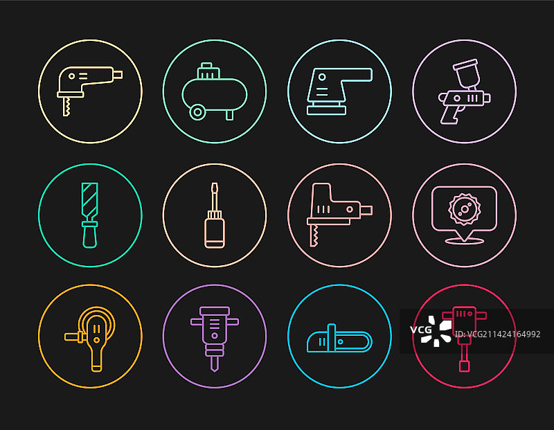 建筑用手提钻、圆锯系列图片素材