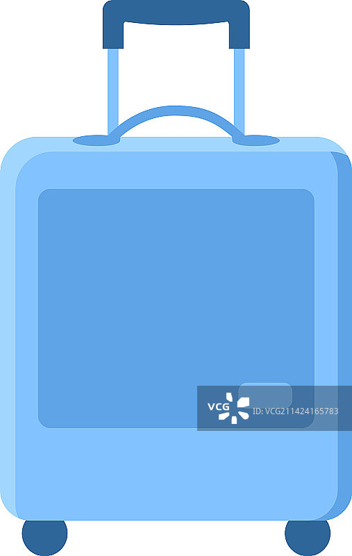 旅行用蓝色行李箱图片素材