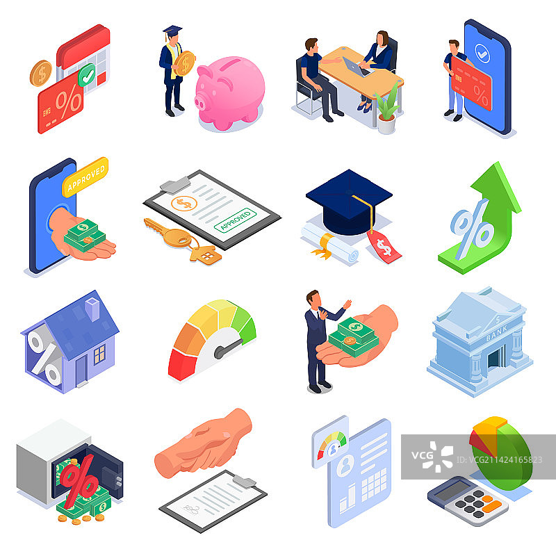 银行贷款系列图片素材