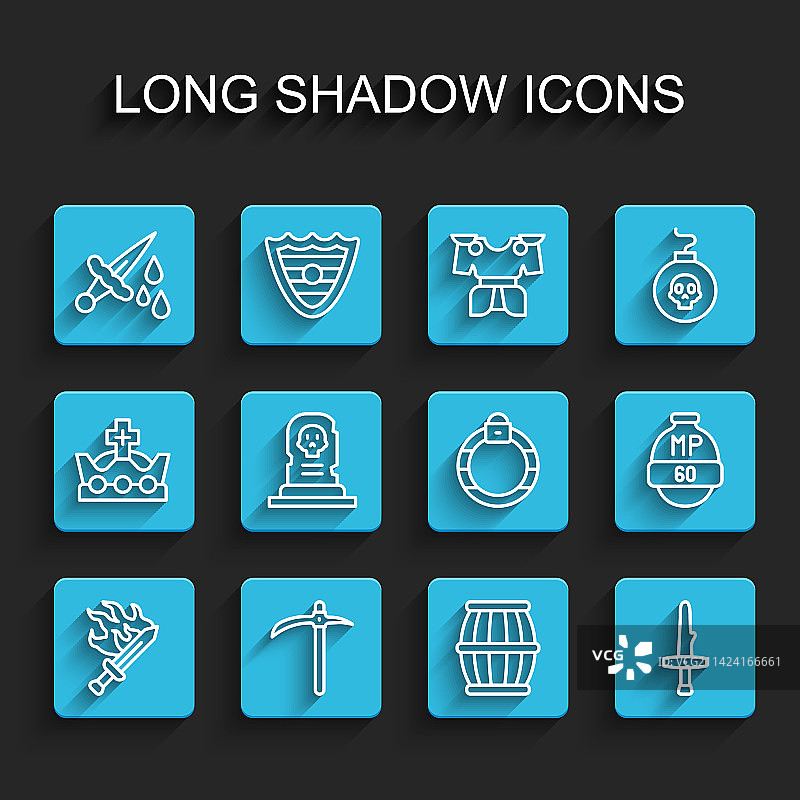 游戏剑血镐枪套装图片素材