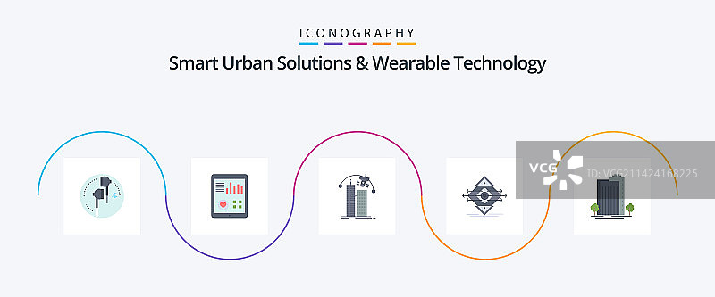 智能城市解决方案和可穿戴技术图片素材