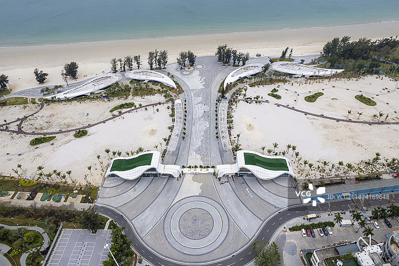 北海银滩景区东门广场图片素材