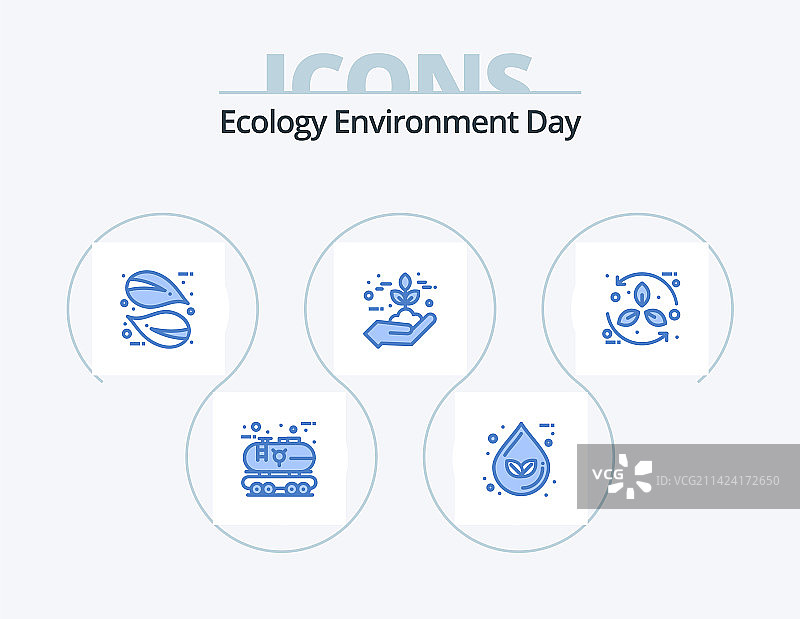 生态蓝色图标包5图标绿色设计图片素材