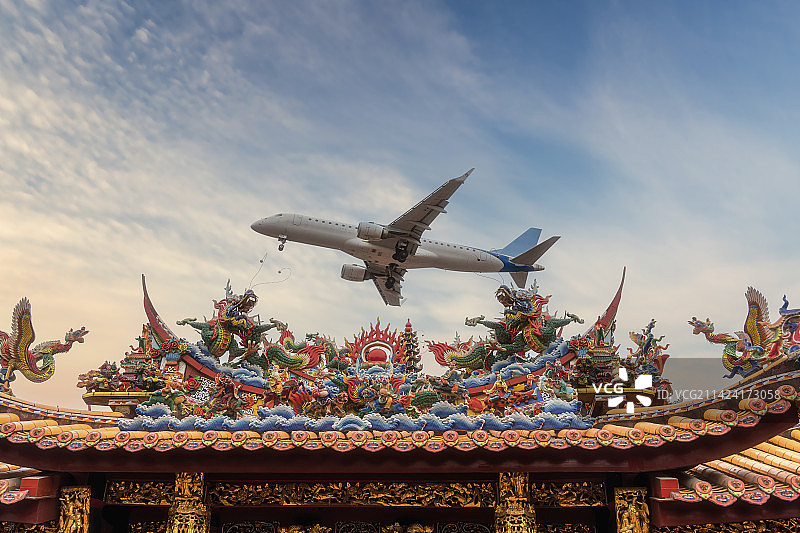 福建厦门殿前村大飞机图片素材