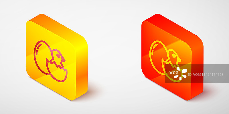 2.5D线条破壳小鸡图标图片素材