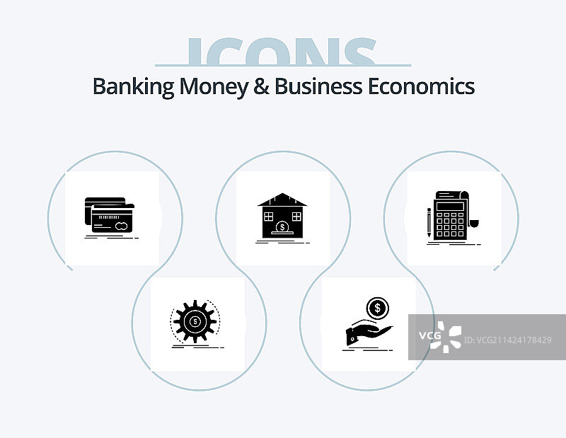 银行货币与商业经济符号图标图片素材